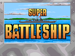 Super Battleship title screen for Super Nintendo